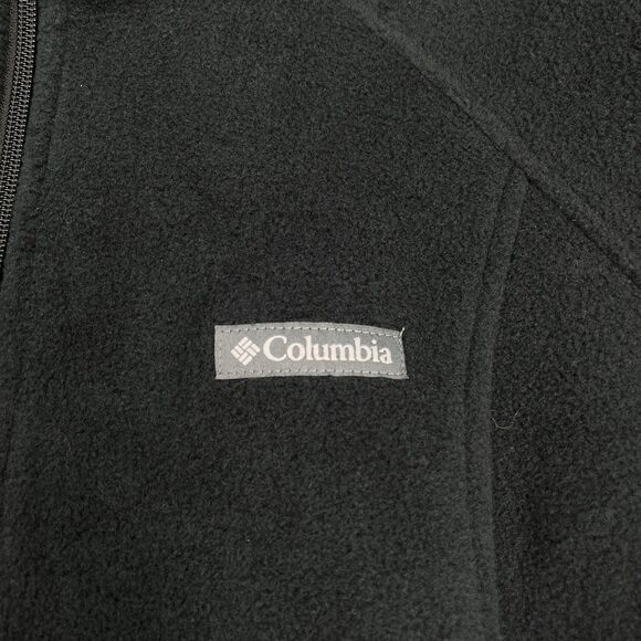 Columbia Fleece Jacket Womens XL Full Zip Toggle Drawstring Mock Neck Pockets - Picture 3 of 8